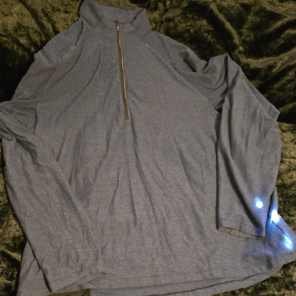 lululemon athletica Men's Charcoal Zip-Up Shirt